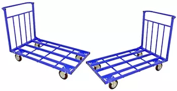 Тележки грузовые и платформенные для склада, баллонов, бочек